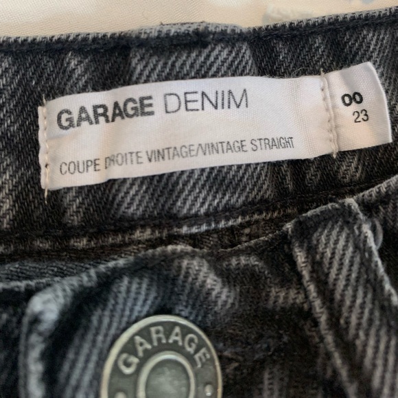 -GARAGE black straight leg jeans - Picture 2 of 5